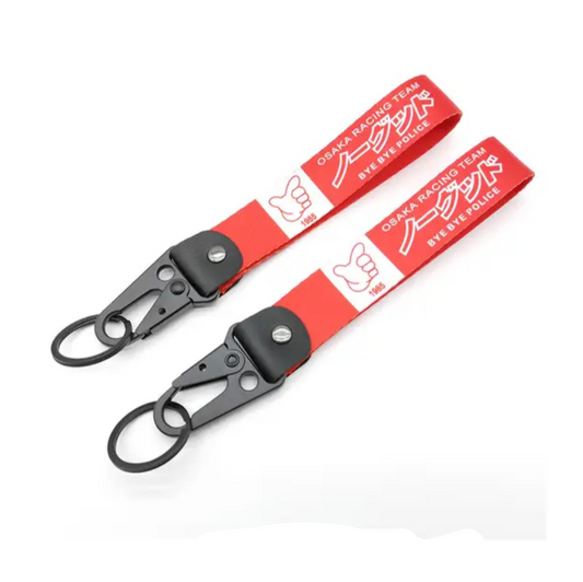 JDM Wrist Lanyard/Keychain - Osaka Racing Team (Red)