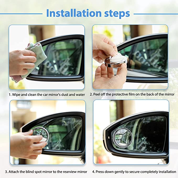 Blind Spot Mirror - Adjustable 360° Rearview