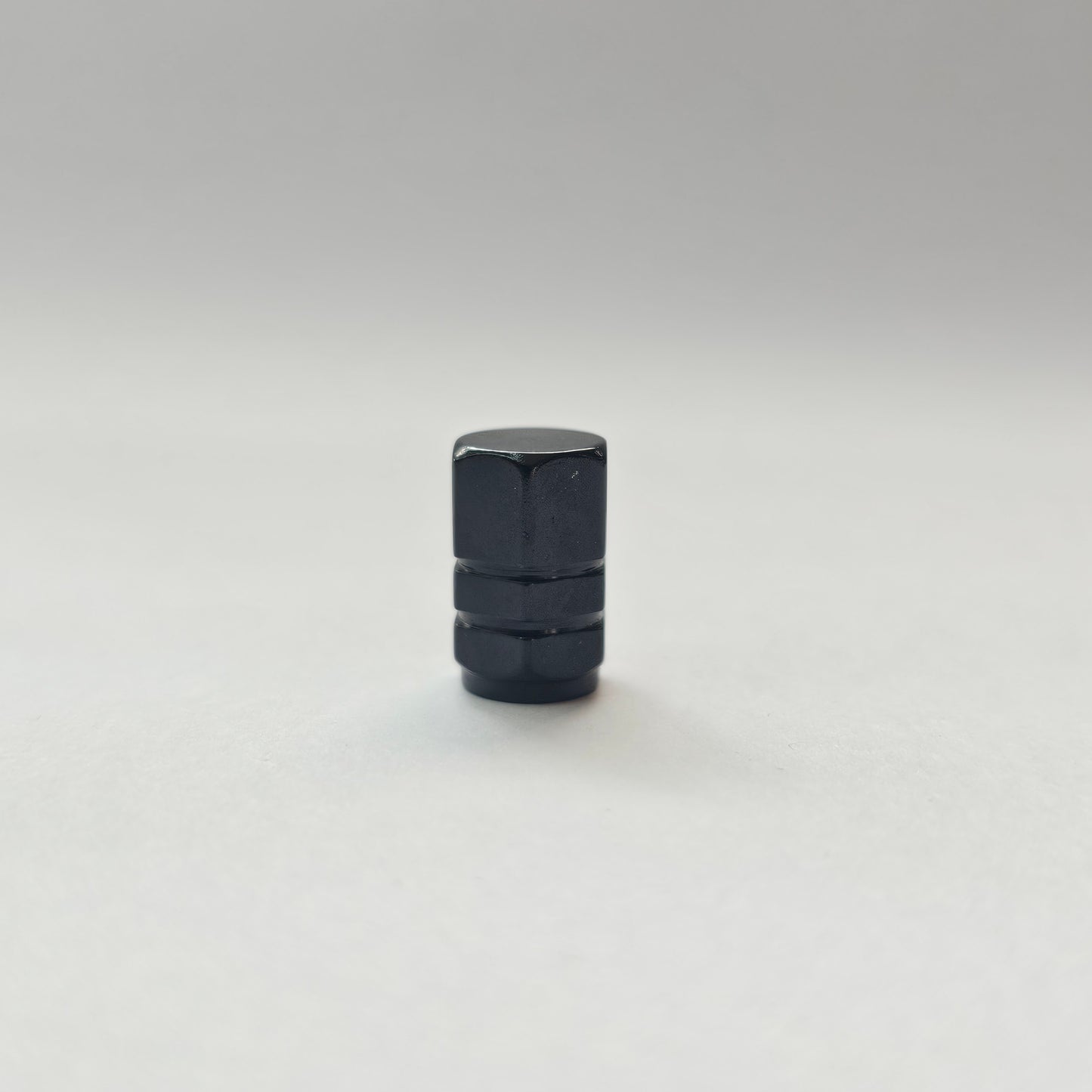 Valve stem cap / 6 sided - Black - Aluminum Alloy Hexagon