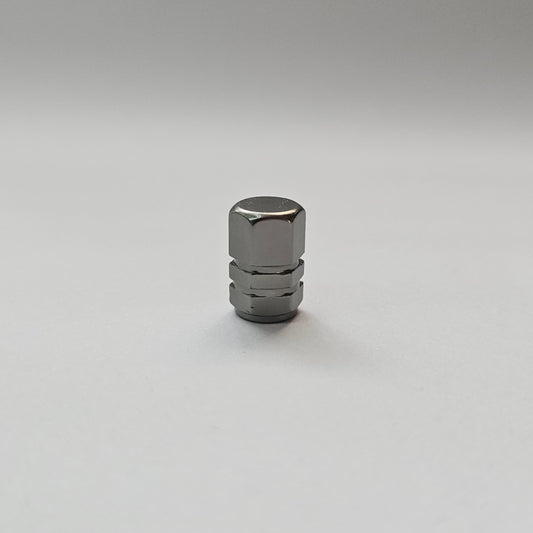 Valve stem cap / 6 sided - Gray - Aluminum Alloy Hexagon