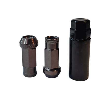 Steel - Open End Tapered - Conical 60 degree -Gunmetal Lug nuts