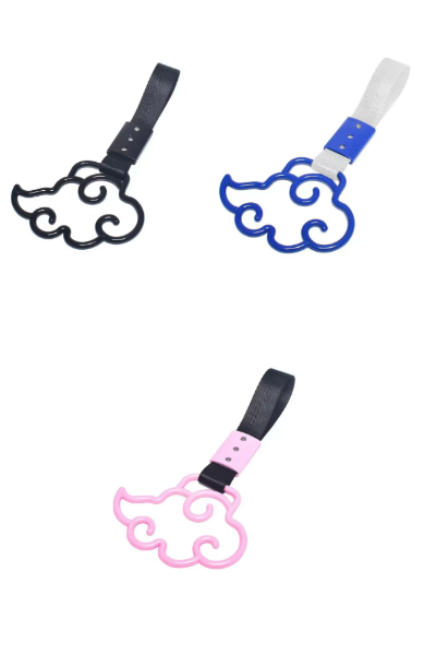 Car Handle / Tsurikawa - Black Cloud, Black Strap