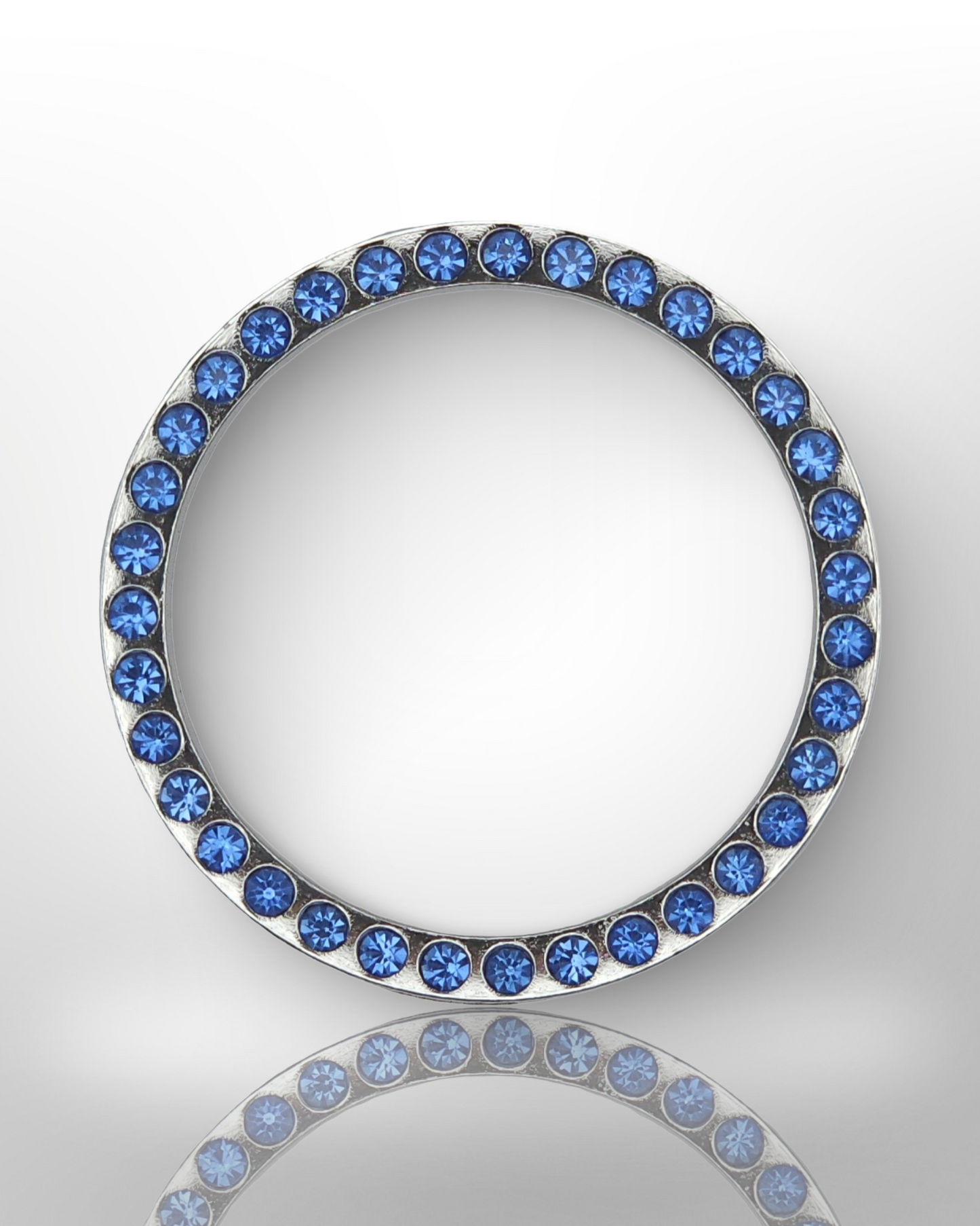 Start/Stop Button Bling Ring - Blue
