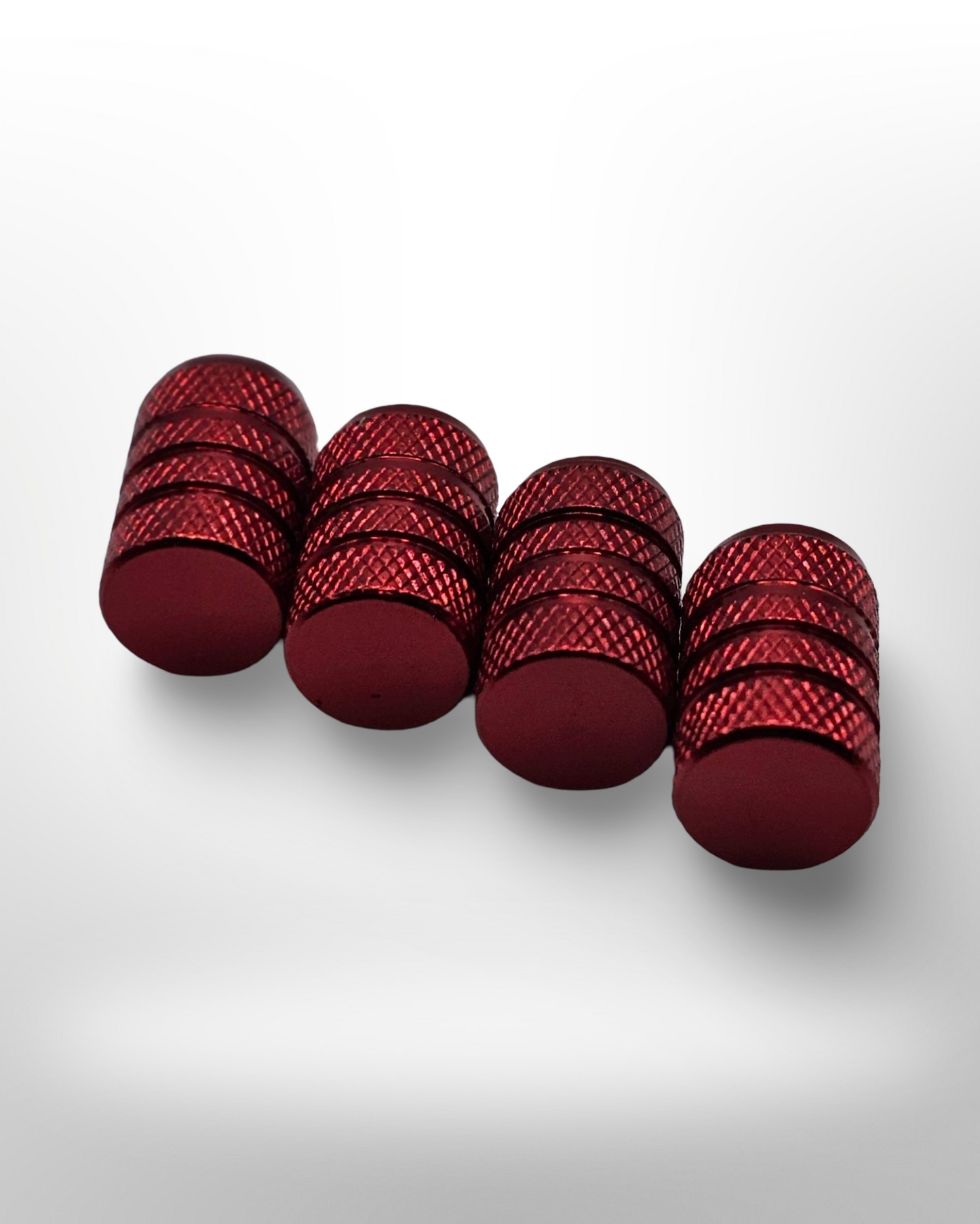 Tire Valve Barrel stem cap - Red - Aluminum Alloy