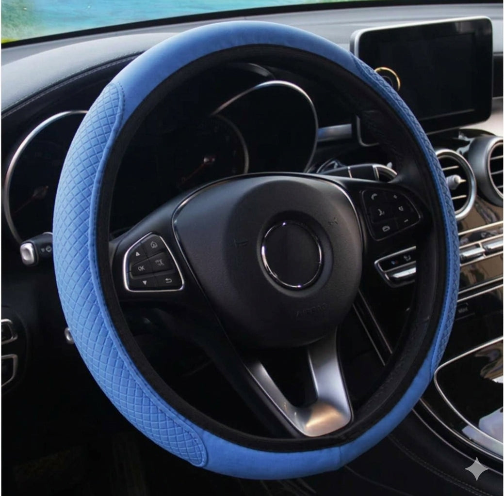 Leather Anti- Slip Steering Wheel Cover