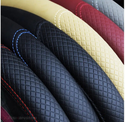 Leather Anti- Slip Steering Wheel Cover