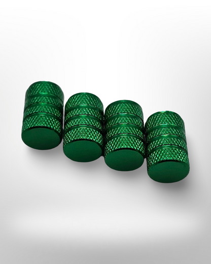 Tire Valve Barrel stem cap - Green - Aluminum Alloy