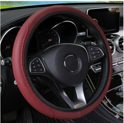 Leather Anti- Slip Steering Wheel Cover