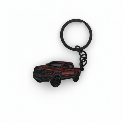 Modern 1500 Truck - Metal Keychain - Burgundy