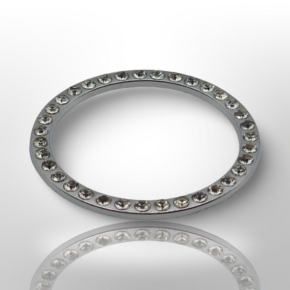 Start/Stop Button Bling Ring - White