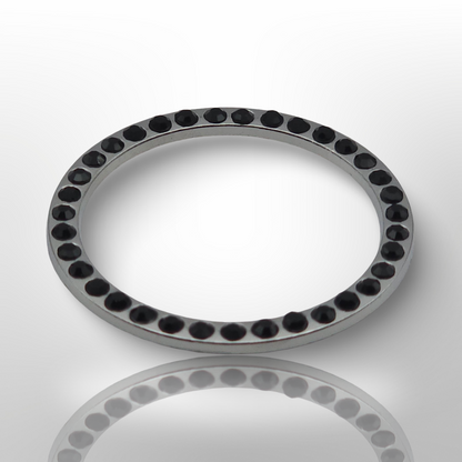 Start/Stop Button Bling Ring - Black