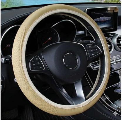 Leather Anti- Slip Steering Wheel Cover