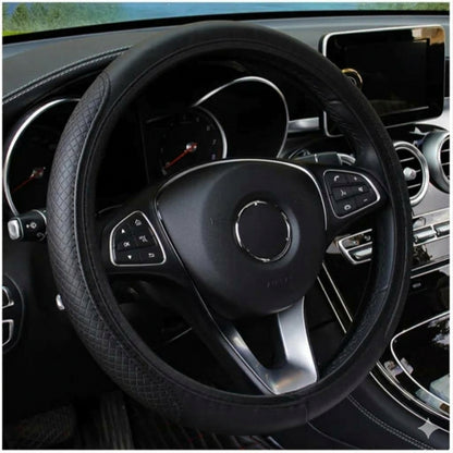 Leather Anti- Slip Steering Wheel Cover