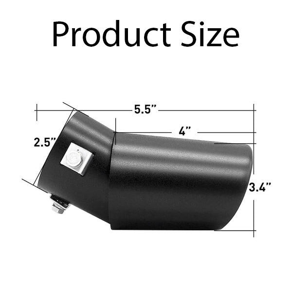 Stainless Steel Exhaust Tip -Straight -  Universal