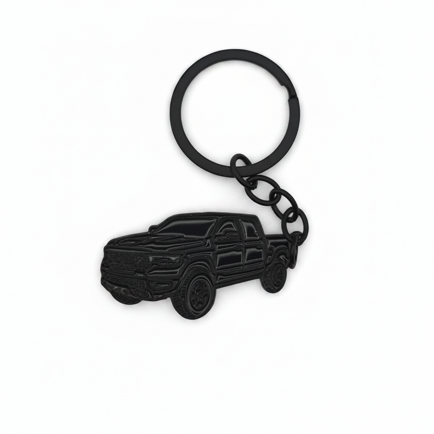 Modern 1500 Truck - Metal Keychain - Black