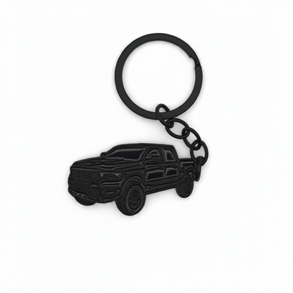 Modern 1500 Truck - Metal Keychain - Black