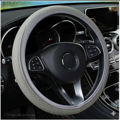 Leather Anti- Slip Steering Wheel Cover