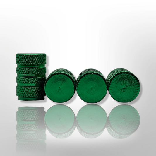 Tire Valve Barrel stem cap - Green - Aluminum Alloy