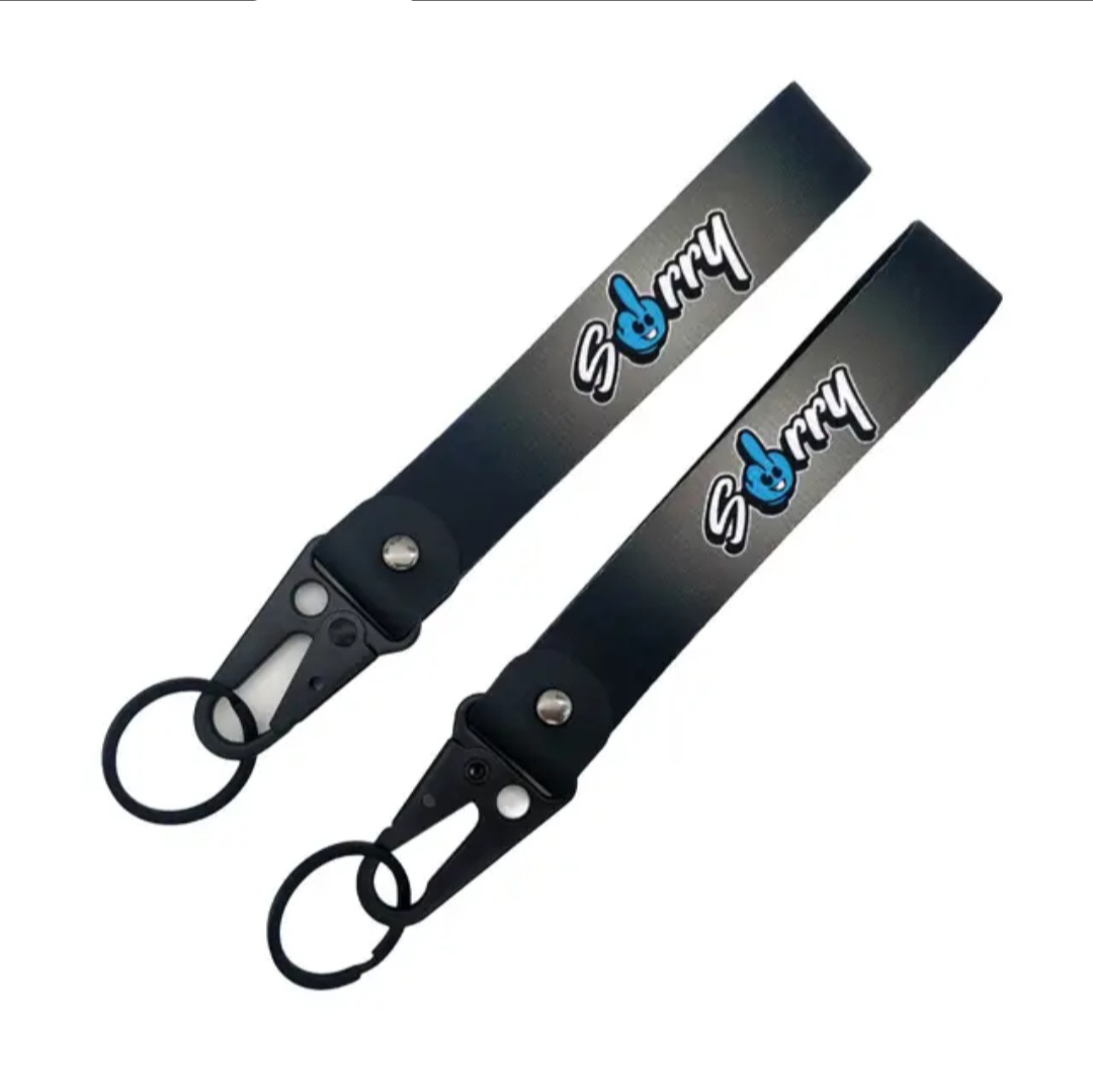 JDM Wrist Lanyard/Keychain - Sorry (Black)