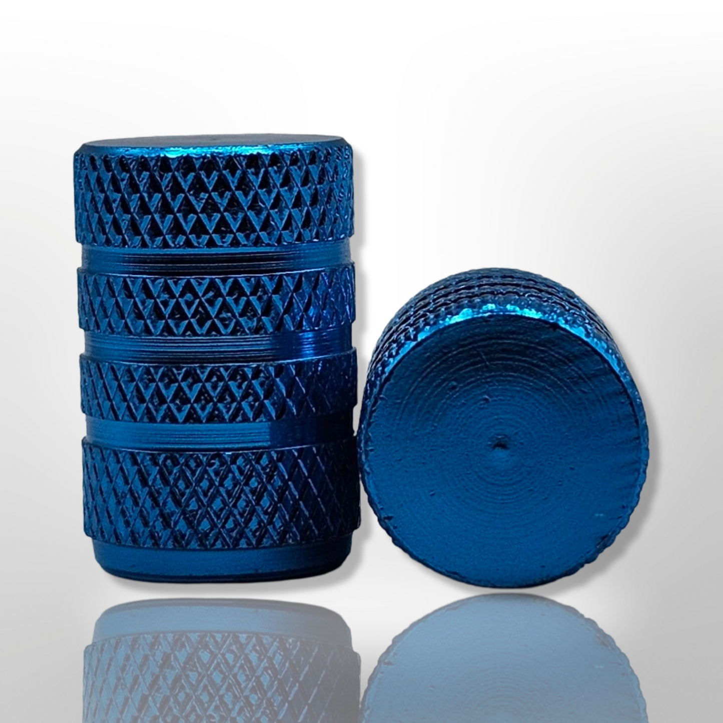 Tire Valve Barrel stem cap - Light Blue - Aluminum Alloy