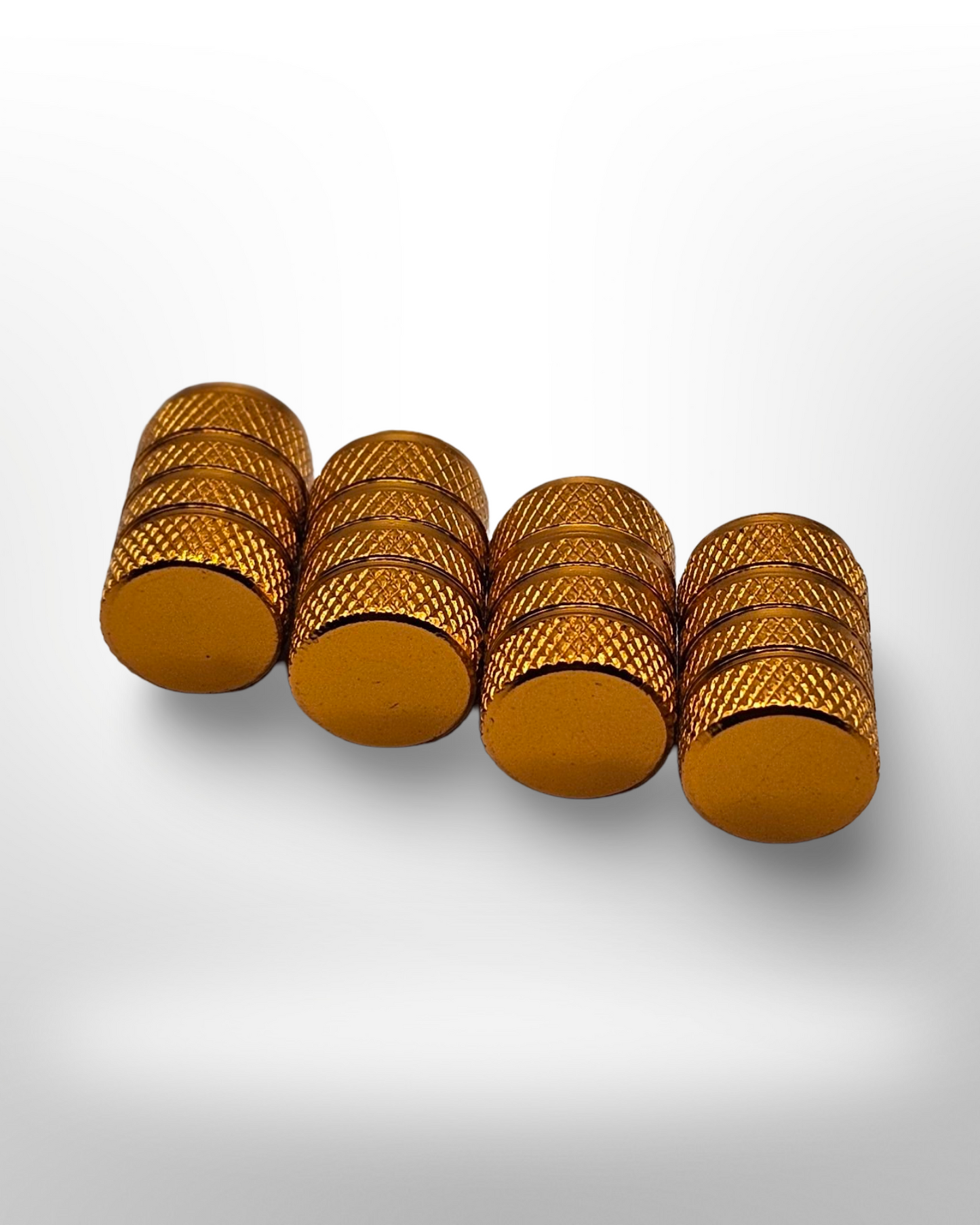 Tire Valve Barrel stem cap - Gold - Aluminum Alloy