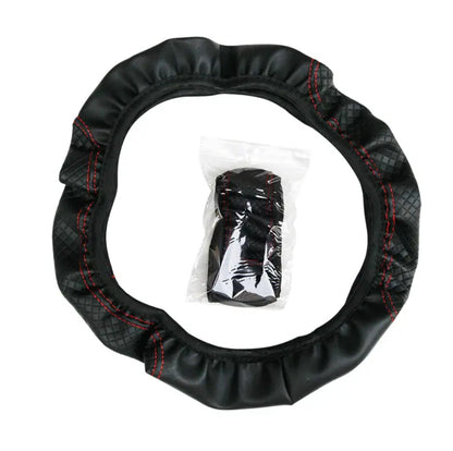 Leather Anti- Slip Steering Wheel Cover