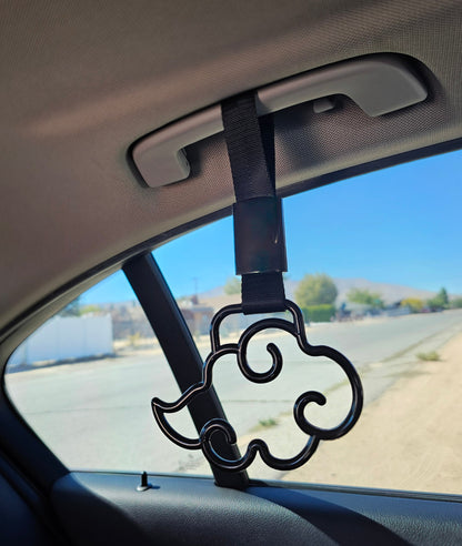 Car Handle / Tsurikawa JDM Style - Pink Cloud, Black Strap