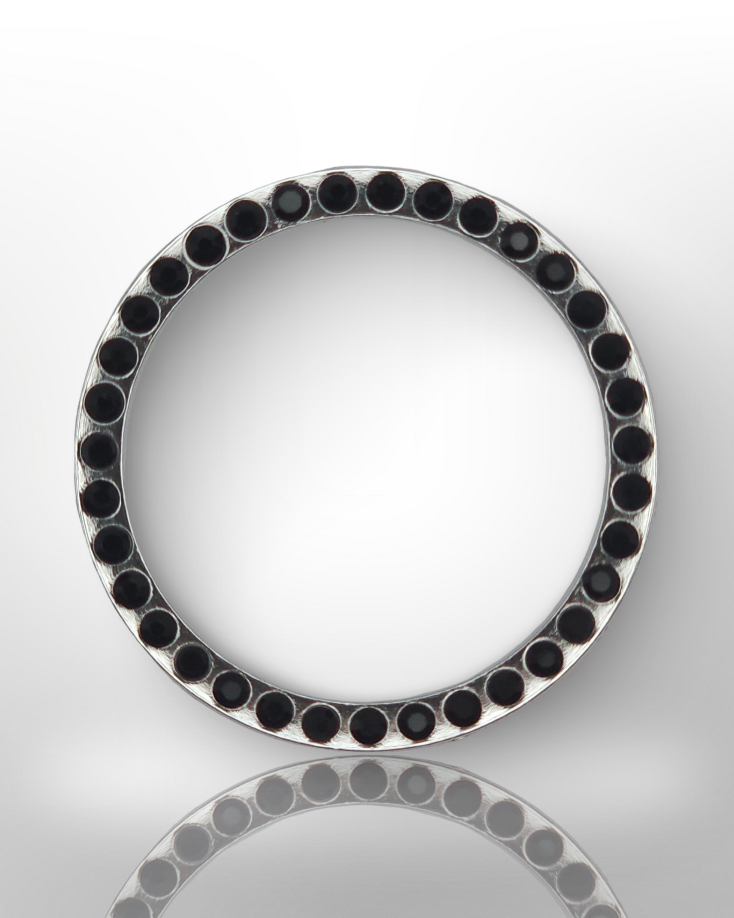 Start/Stop Button Bling Ring - Black