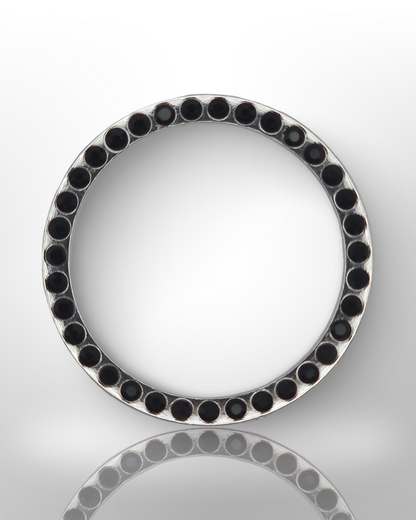 Start/Stop Button Bling Ring - Black