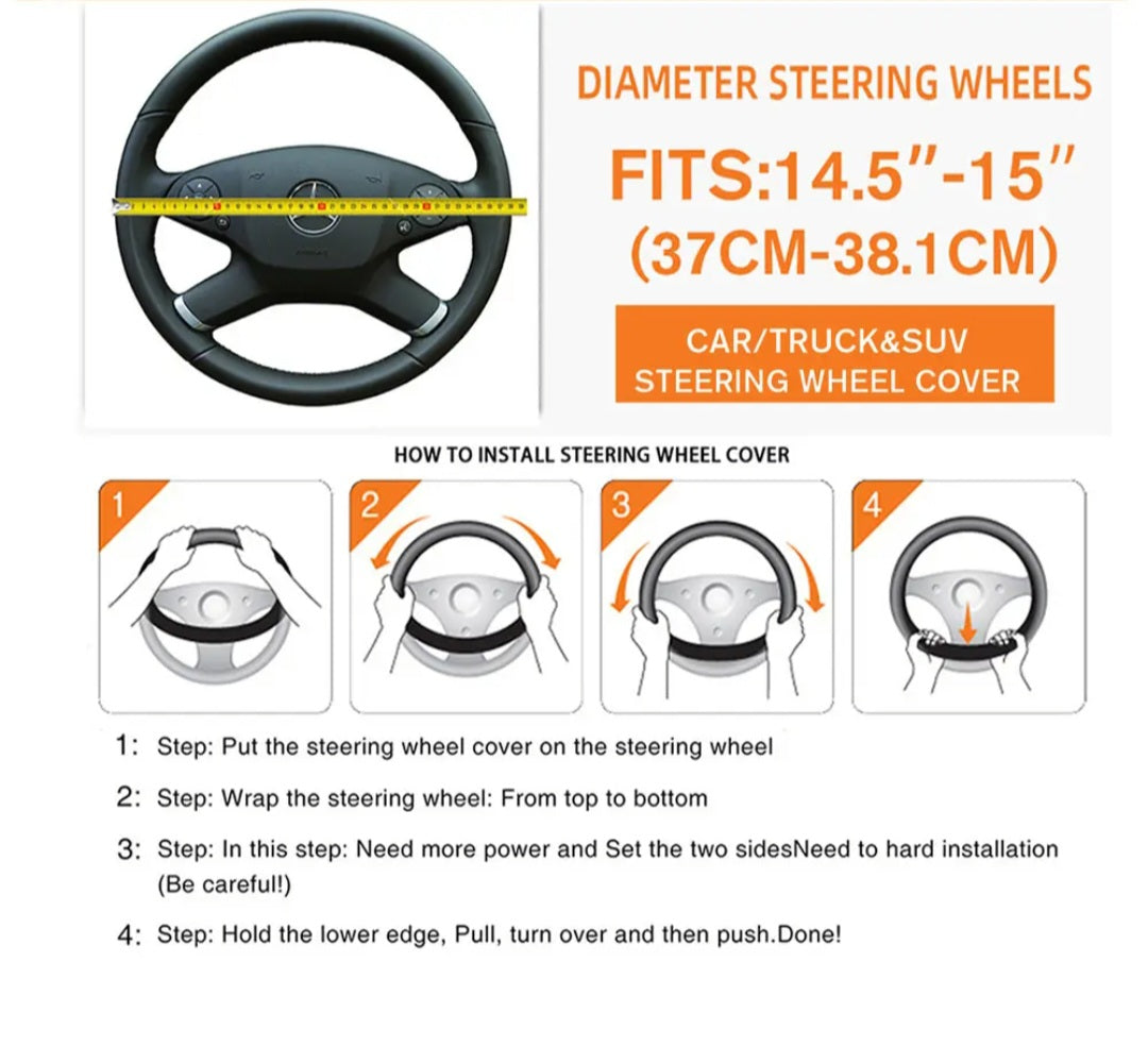 Soft Plush - Anti-Slip Car Steering Wheel Cover