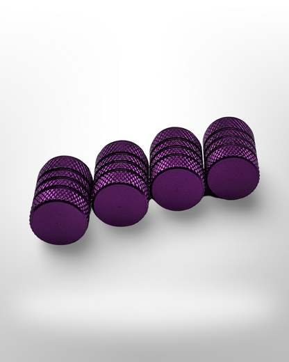 Tire Valve Barrel stem cap - Purple - Aluminum Alloy
