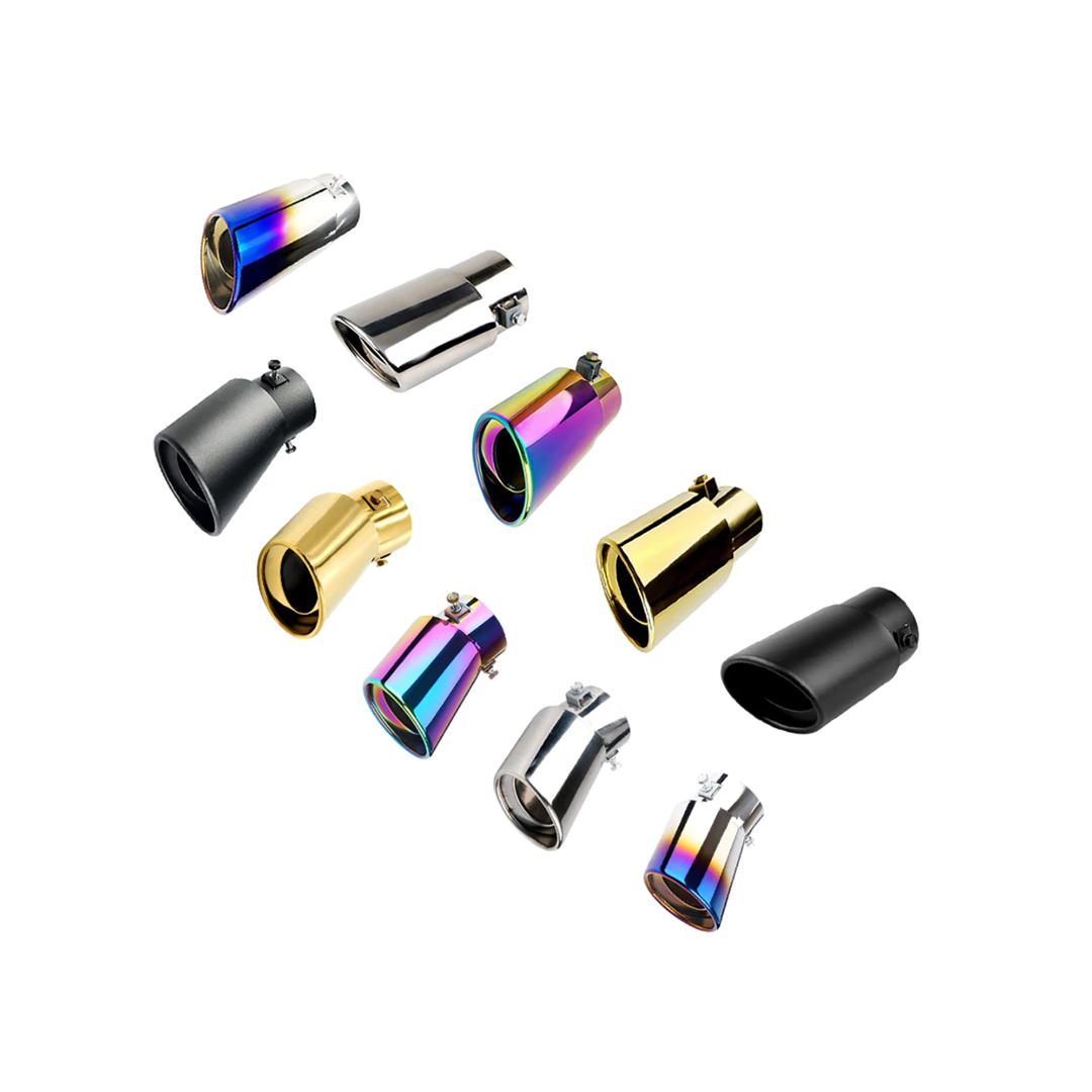 Stainless Steel Exhaust Tip -Bent -  Universal