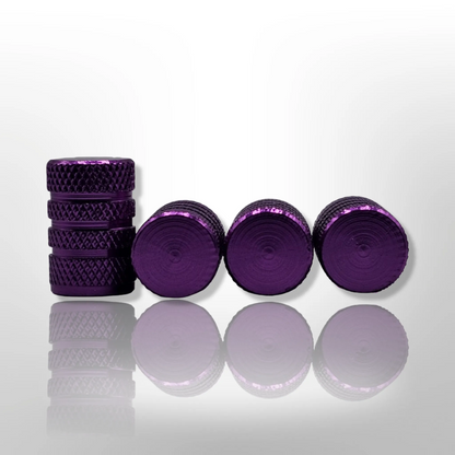 Tire Valve Barrel stem cap - Purple - Aluminum Alloy