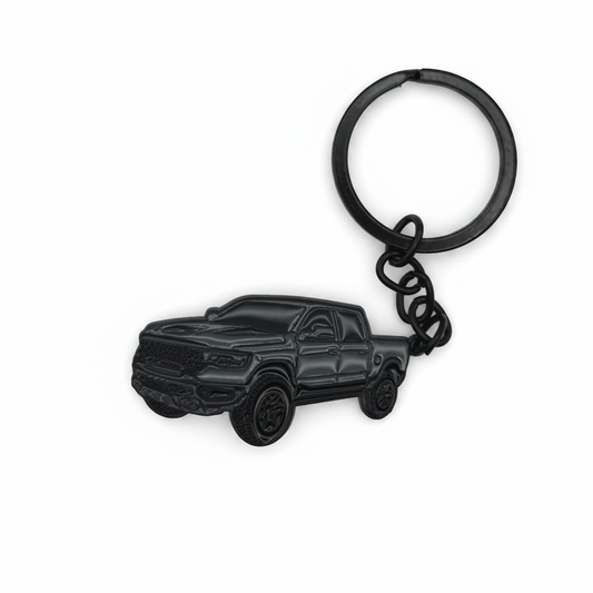 Modern 1500 Truck - Metal Keychain - Gray