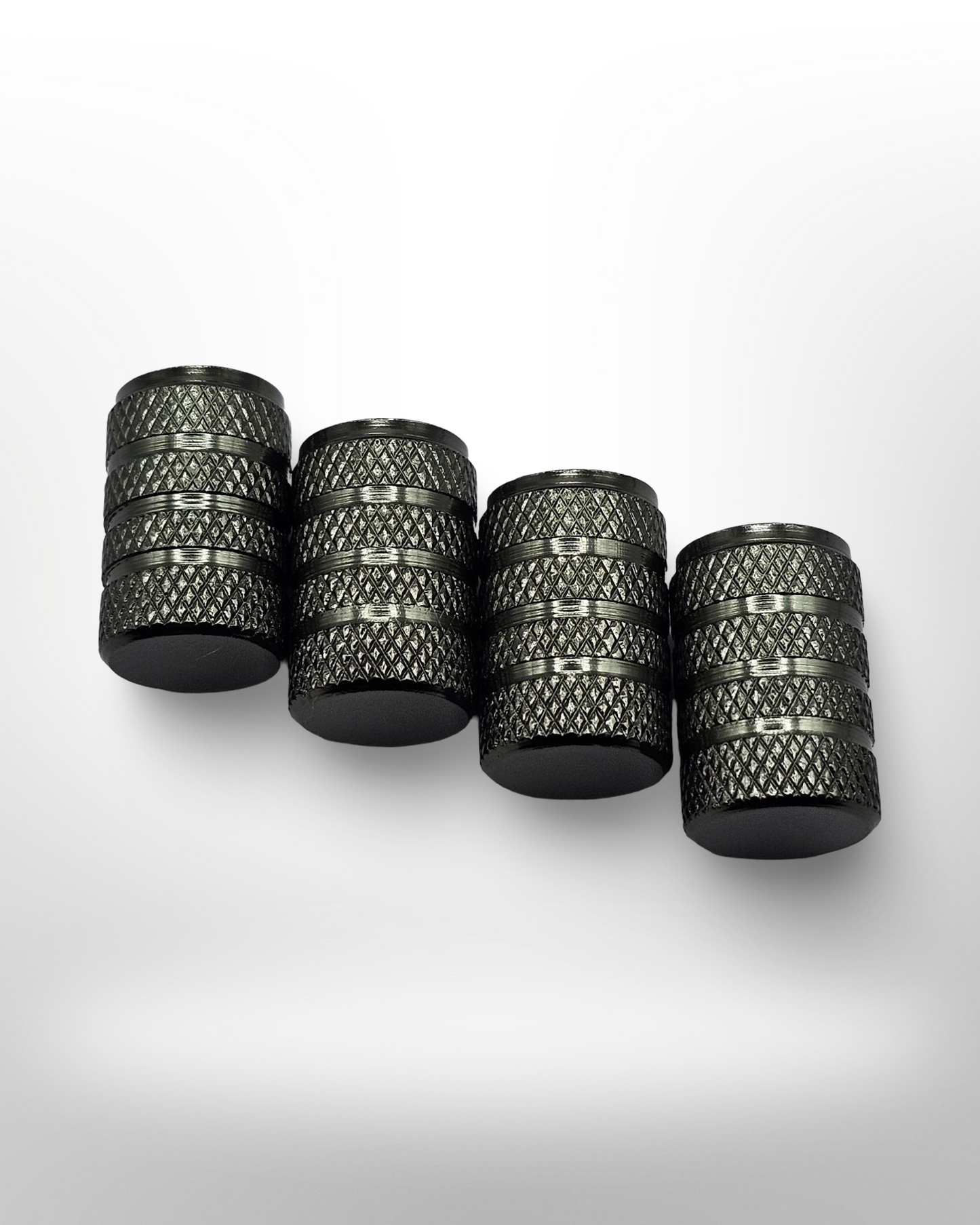 Tire Valve Barrel stem cap - Gray - Aluminum Alloy