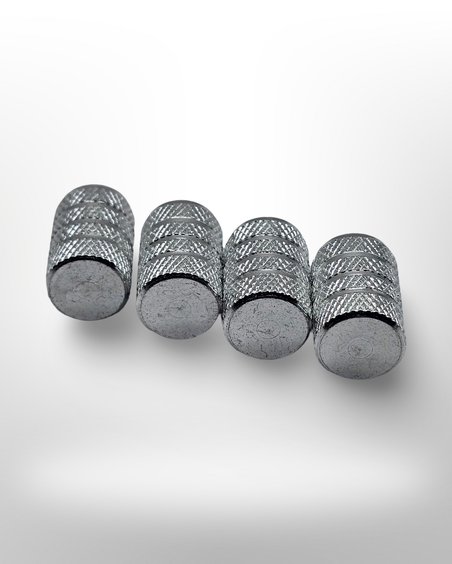 Tire Valve Barrel stem cap - Silver - Aluminum Alloy