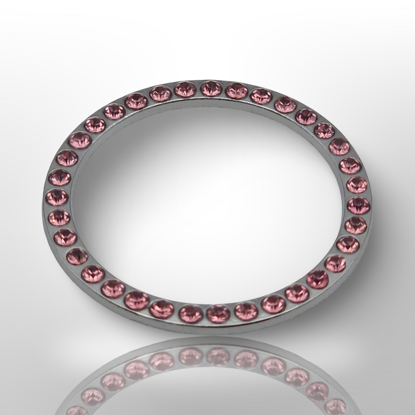 Start/Stop Button Bling Ring - Pink